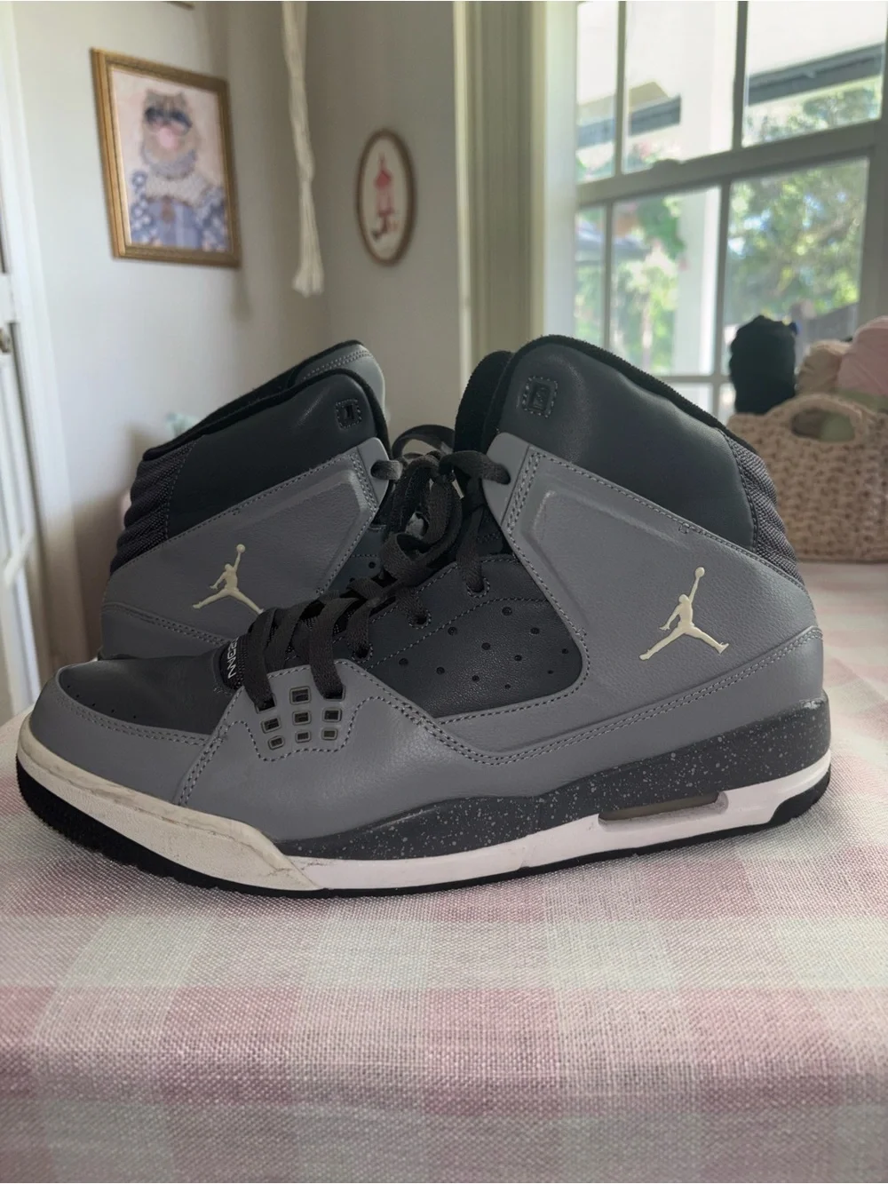 Nike Air Jordan SC-1 Dark Grey White Stealth Black Size 12 Men’s Sneakers