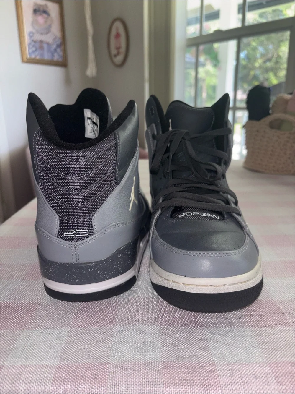 Nike Air Jordan SC-1 Dark Grey White Stealth Black Size 12 Men’s Sneakers