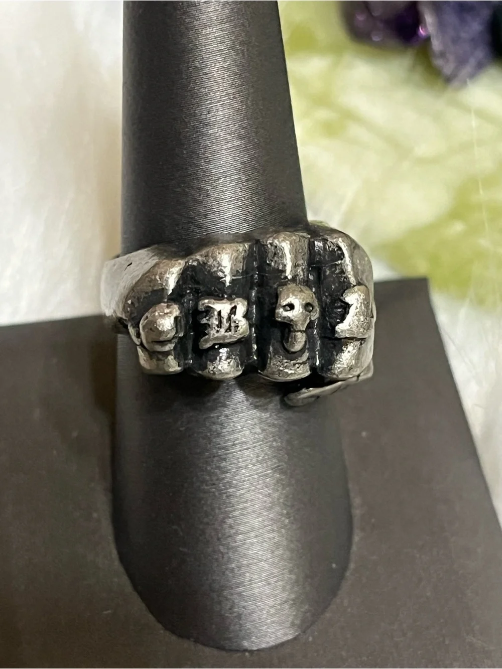 Biker Style Fist Ring