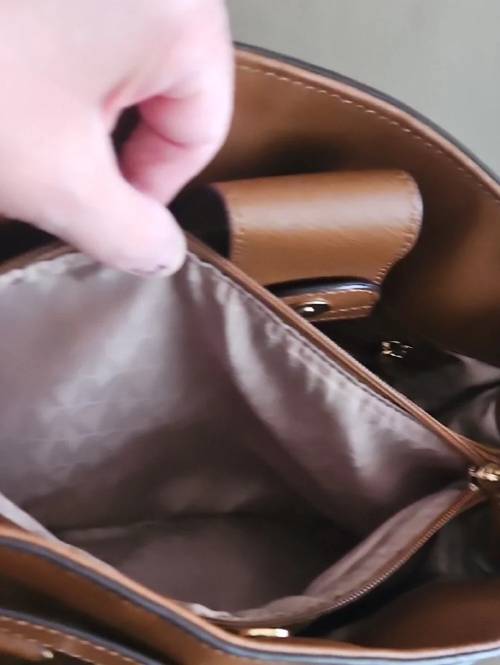 Michael Kors structured leather