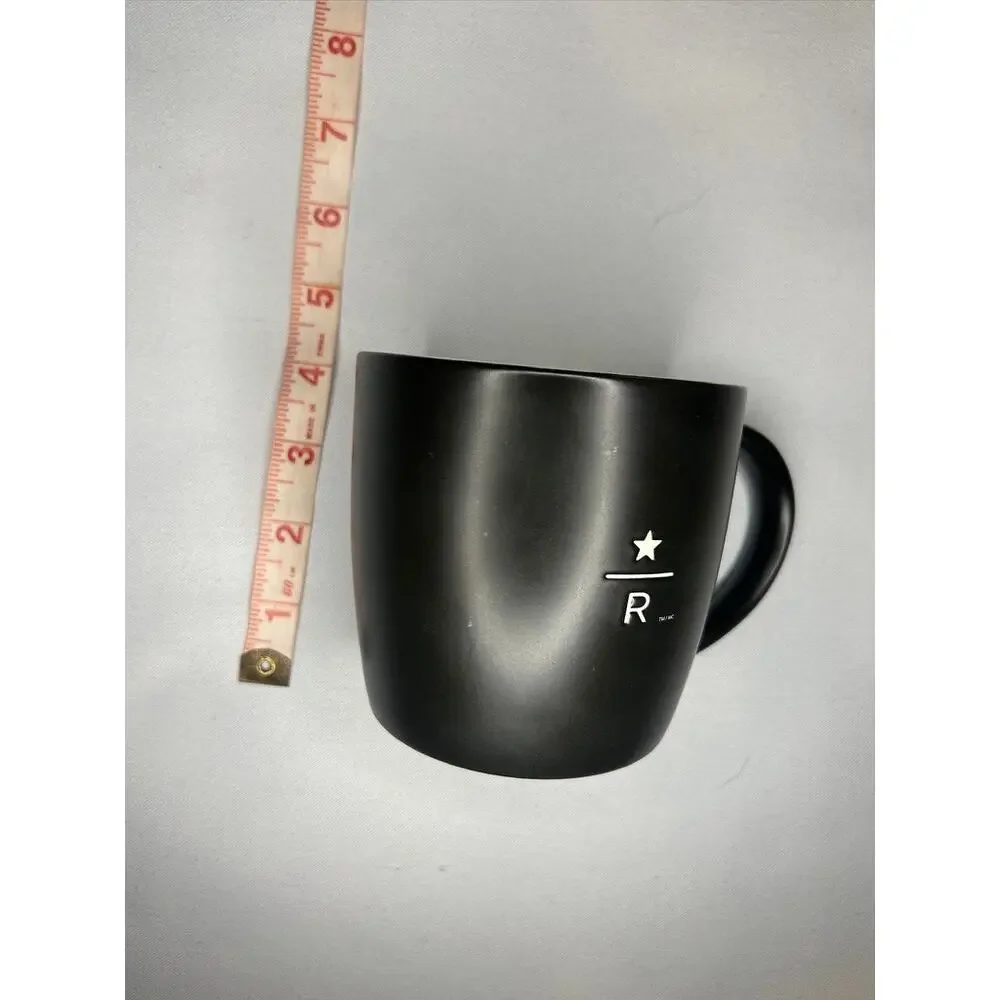 Starbucks Reserve 2011 Mug 16 oz Matte Black Star R Logo Bone China