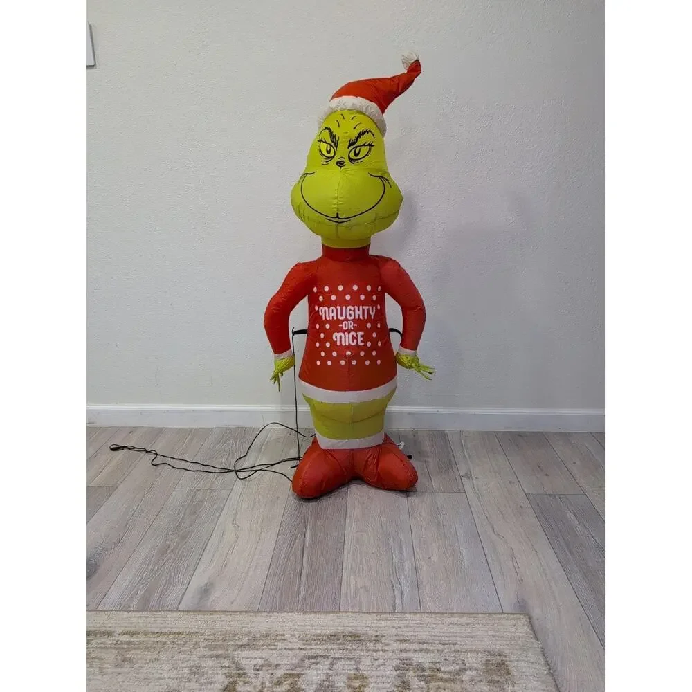 CHRISTMAS THE‎ GRINCH DR SEUSS 4 FT Airblown Inflatable GEMMY