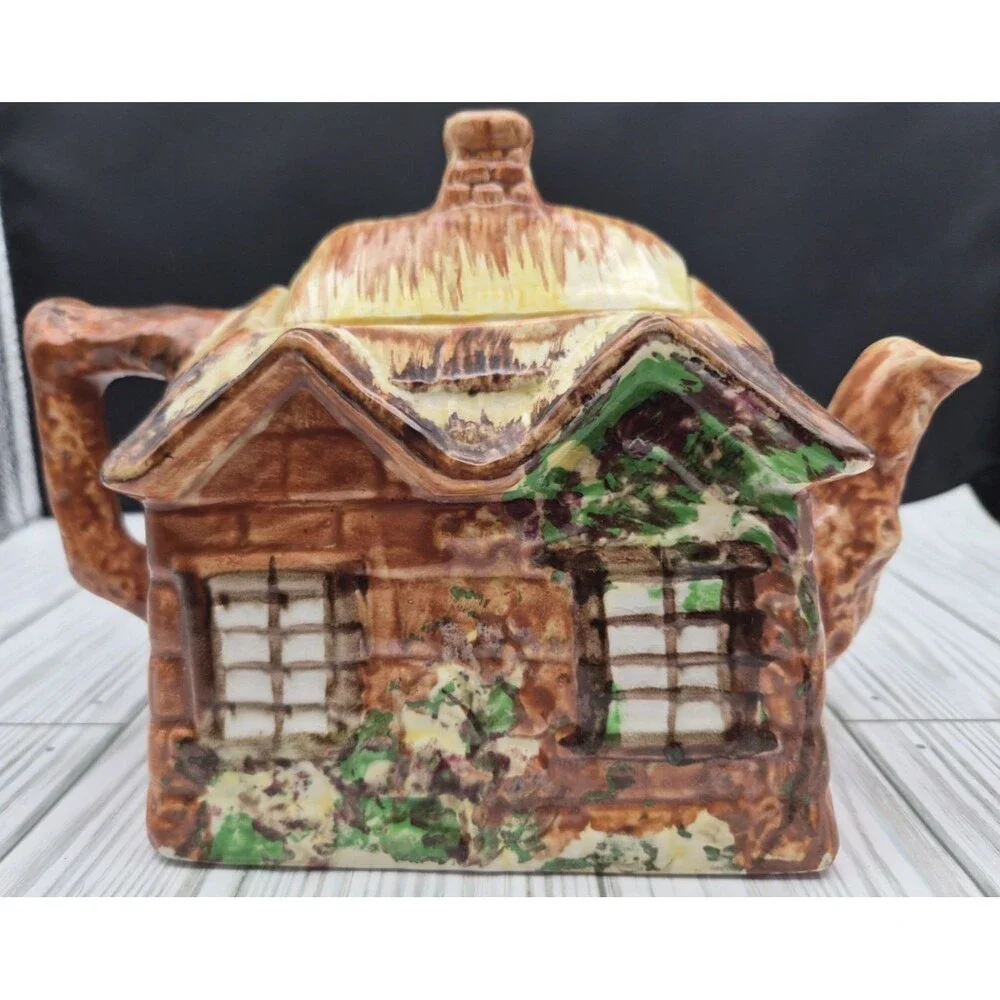 Vintage Price Kensington England Teapot Cottage Ware Ye Olde Cottage Ceramic Lid
