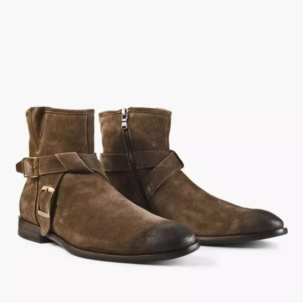 John Varvatos suede ankle