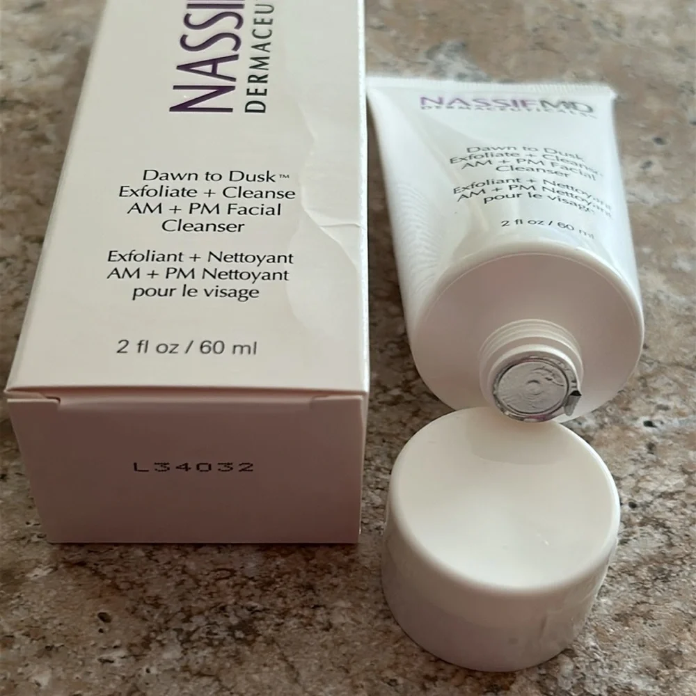 Nassif MD Dawn to Dusk Exfoliate + Cleanse AM + PM Facial Cleanser 2 fl. oz.