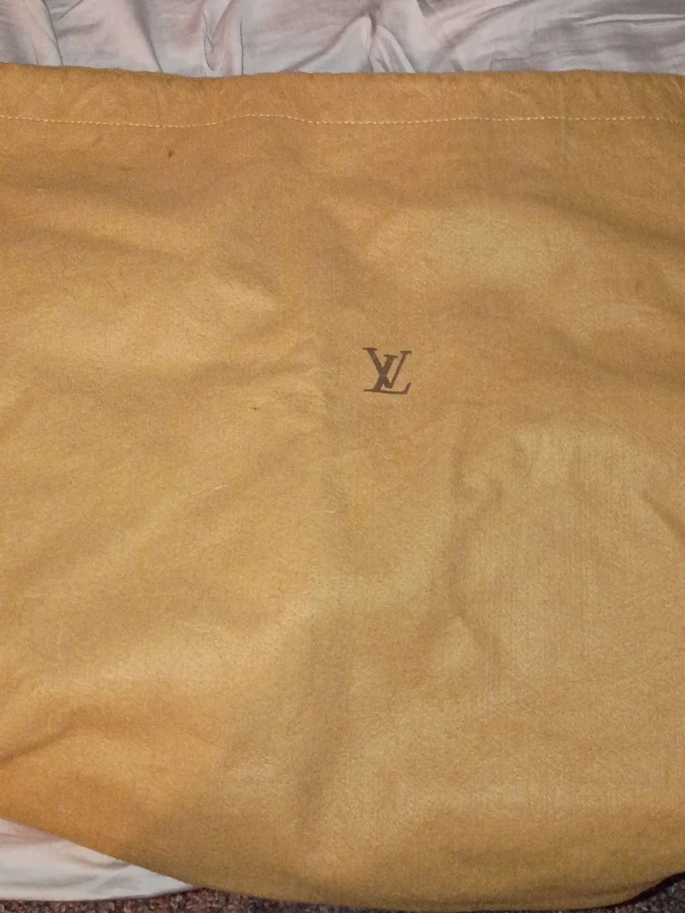 Louis Vuitton Tan Dust Cover with LV Monogram