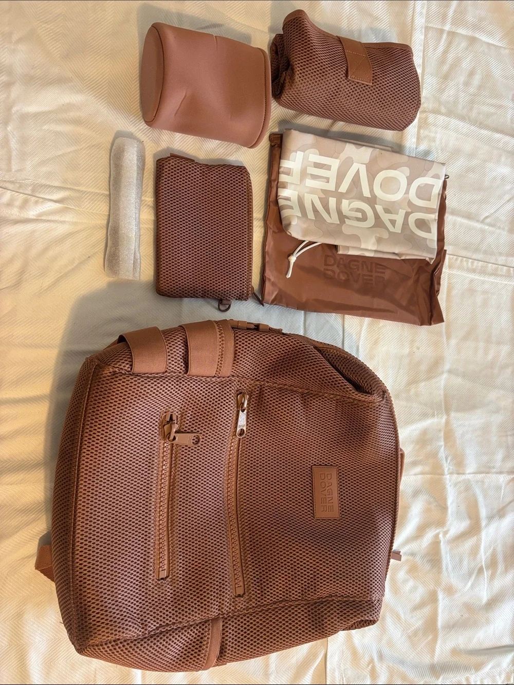 NEW Dagne Dover Diaper Backpack Warm Dust Air Mesh