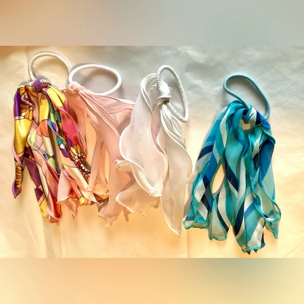NWT❣️ 6 Piece Lot Scarves Hair Ties