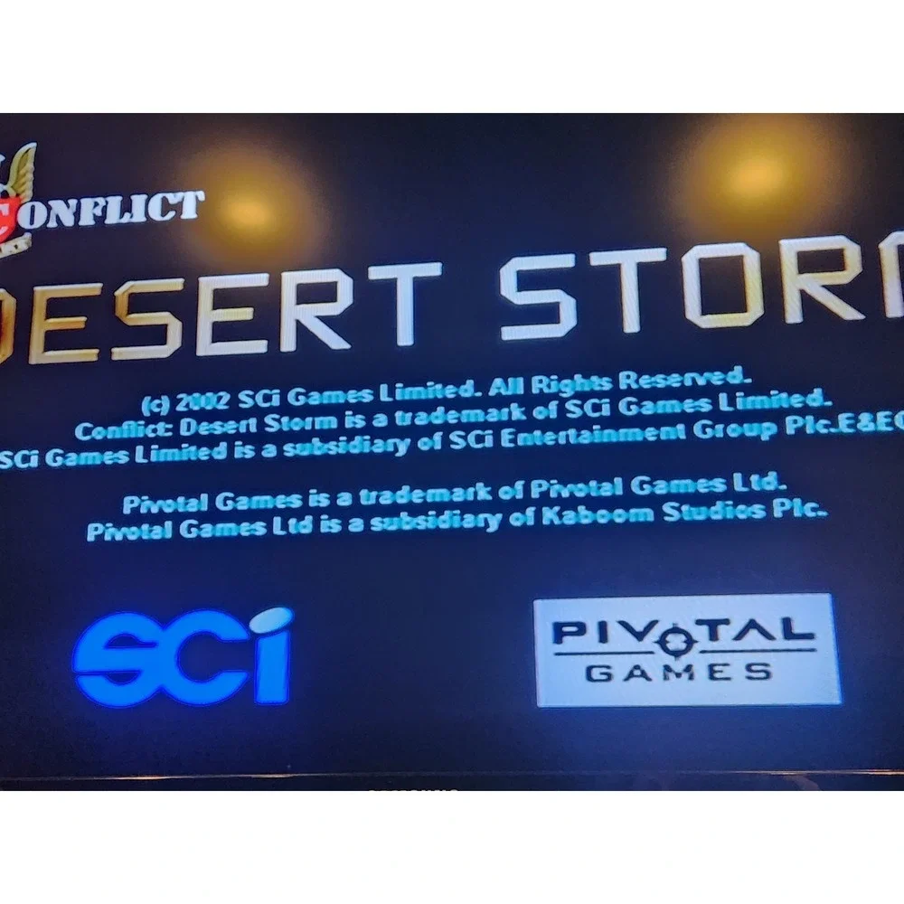 Conflict Desert Storm PS2 PlayStation 2 Black Label Complete CIB Tested