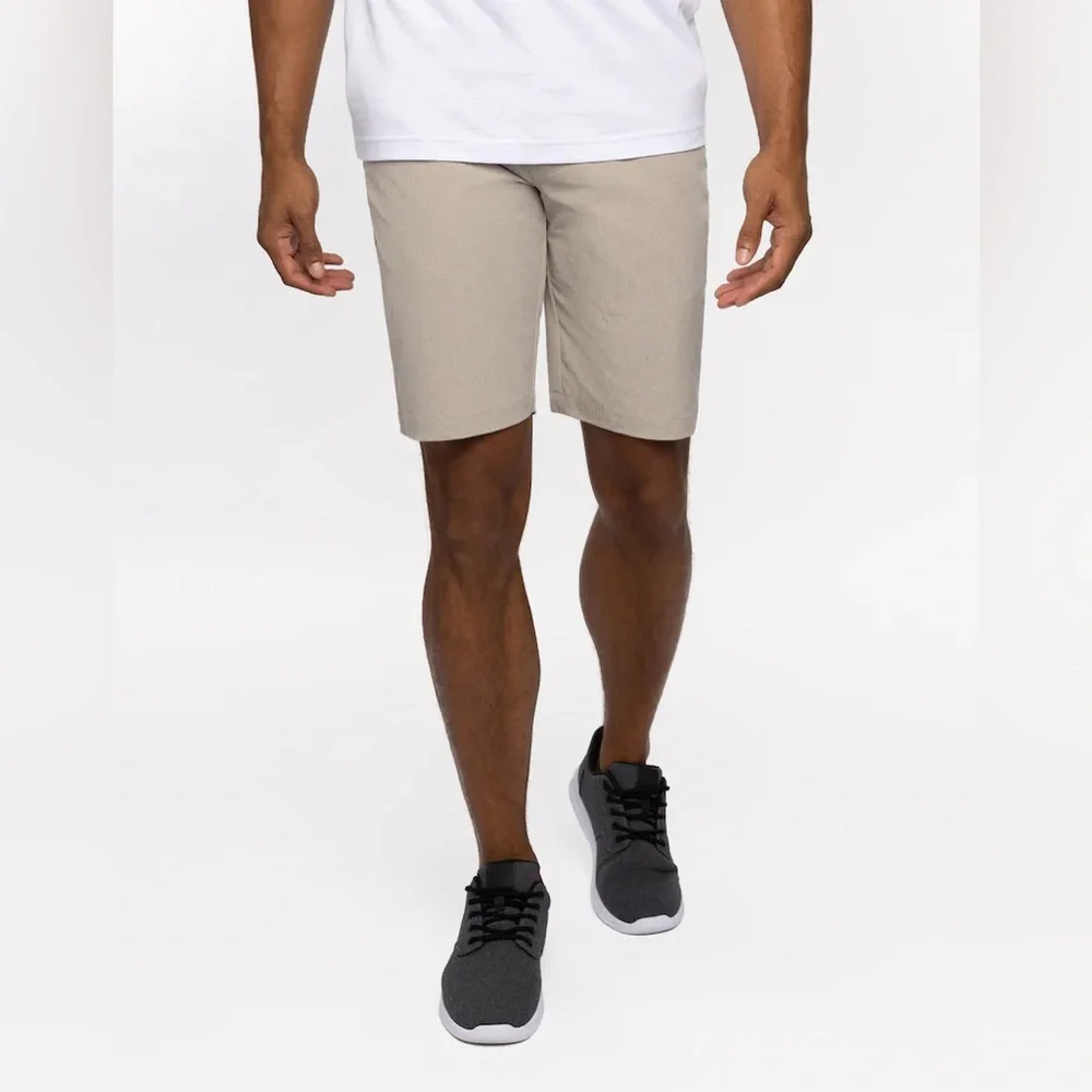 Travis Mathews Lightweight Khaki Beck Shorts, Size 33