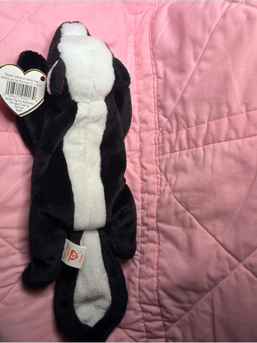 VTG Ty Beanie Babies Stinky The Skunk Plush Toy