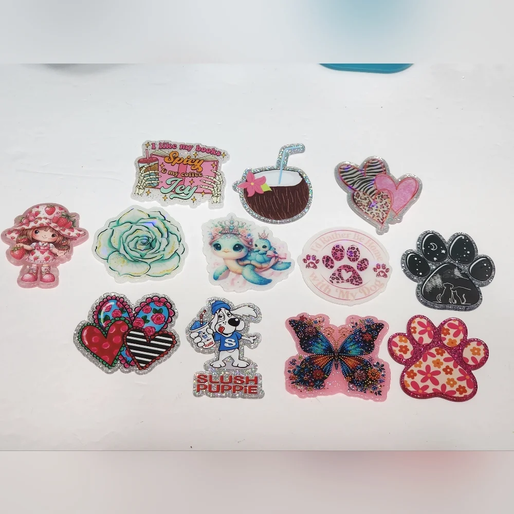 Flatbacks For Review Planars Flats Badge‎ Keychain Crafts Bag Clips Magnets