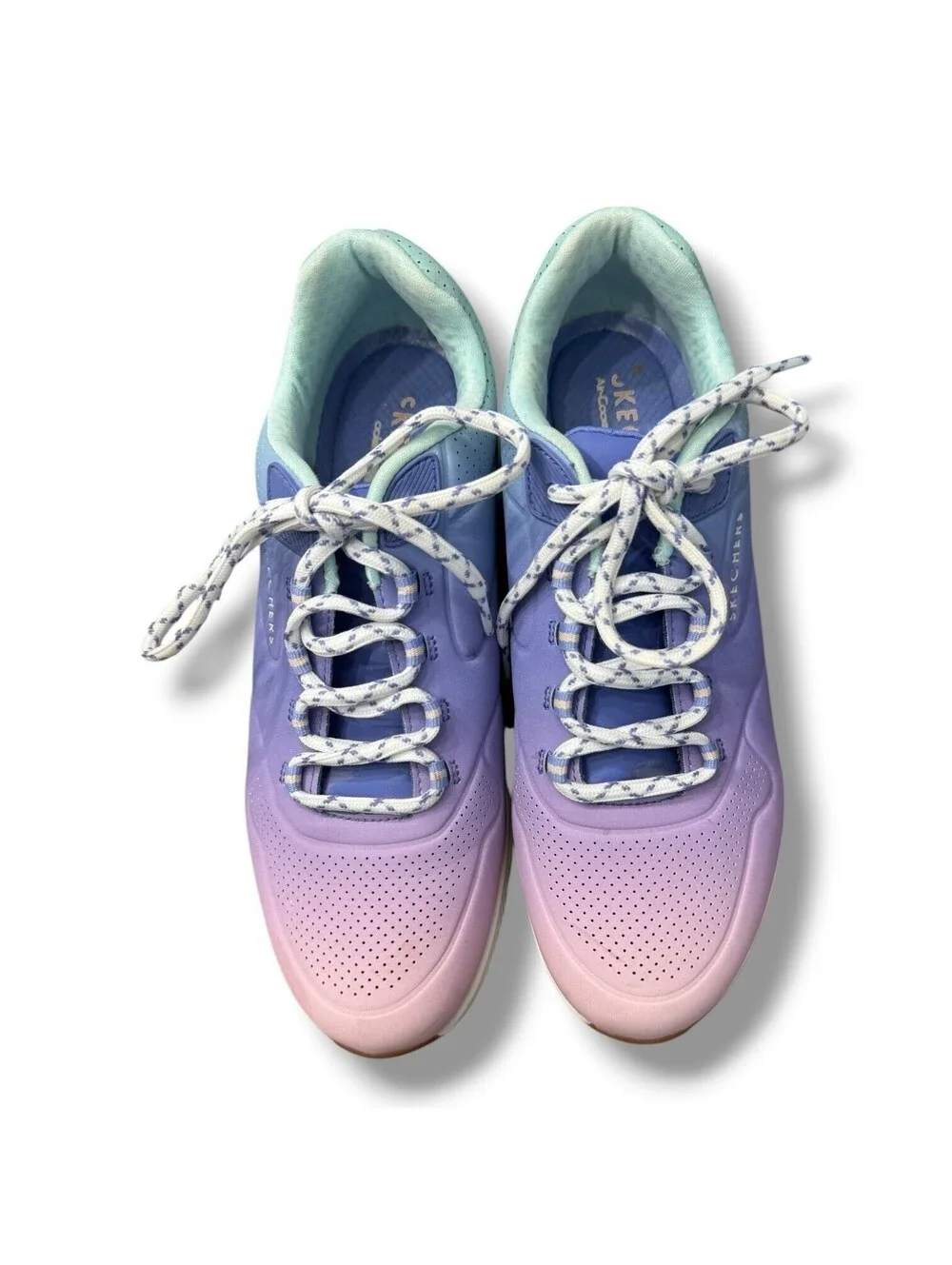Skechers Uno 2 Ombre Away Blue Multi Activewear Athleisure Women’s Size 10