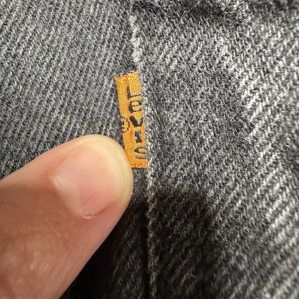 1996 LEVI'S 550 Orange Tab relaxed fit black denim jeans 32x34 tag vtg 90s MX