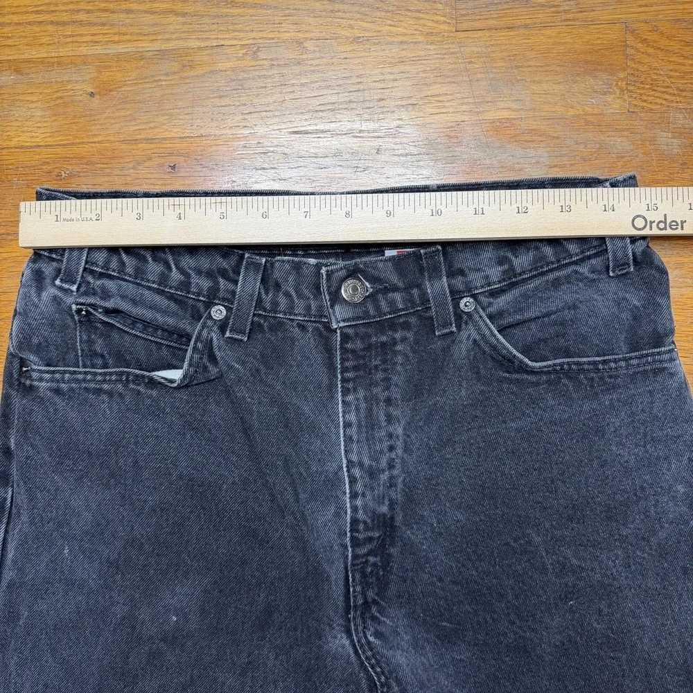 1996 LEVI'S 550 Orange Tab relaxed fit black denim jeans 32x34 tag vtg 90s MX