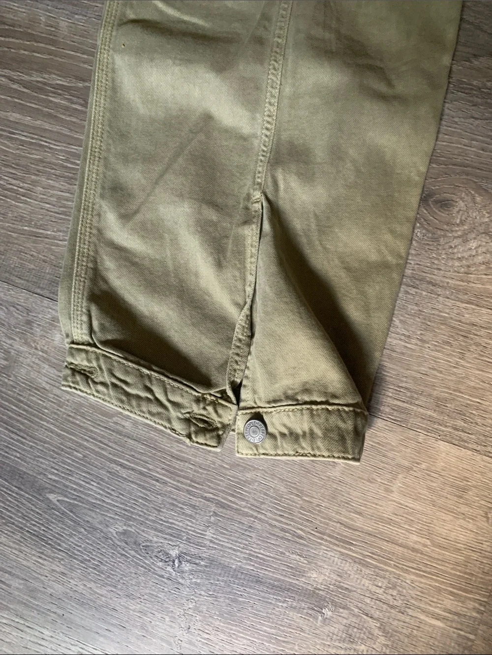 Free People Olive Green Cargo Trousers