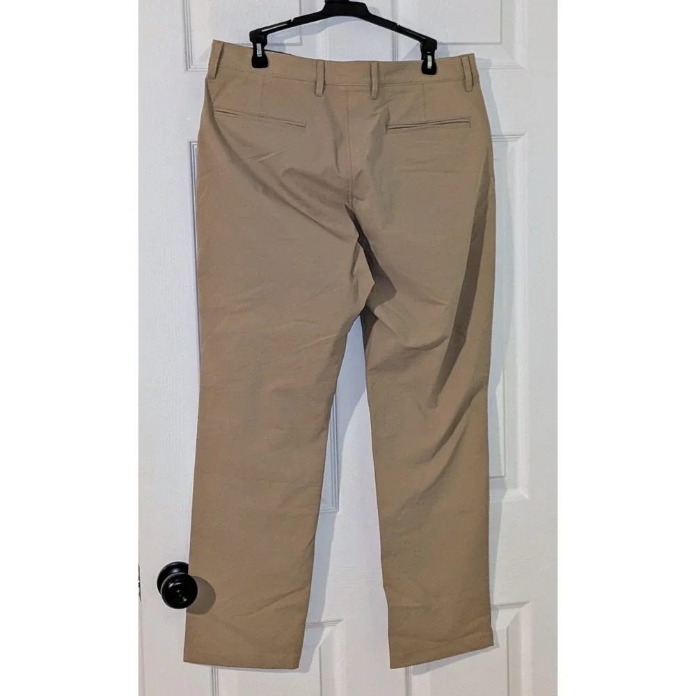 J Crew Tech Stretch Pants Tan Khaki Slim Fit Mens W32‎ L30 NWT $120