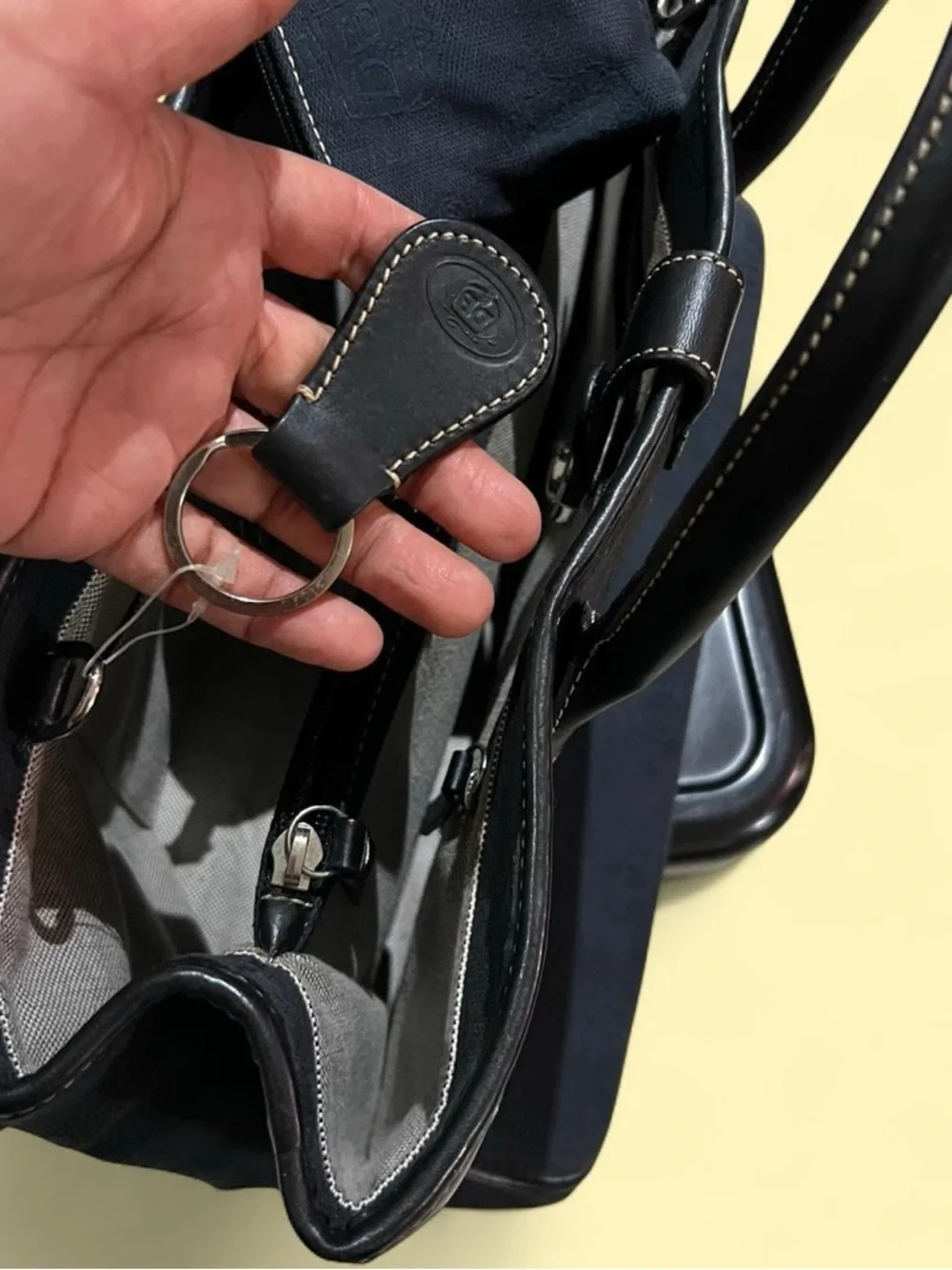 RARE Dooney & Bourke Black Laptop Tote