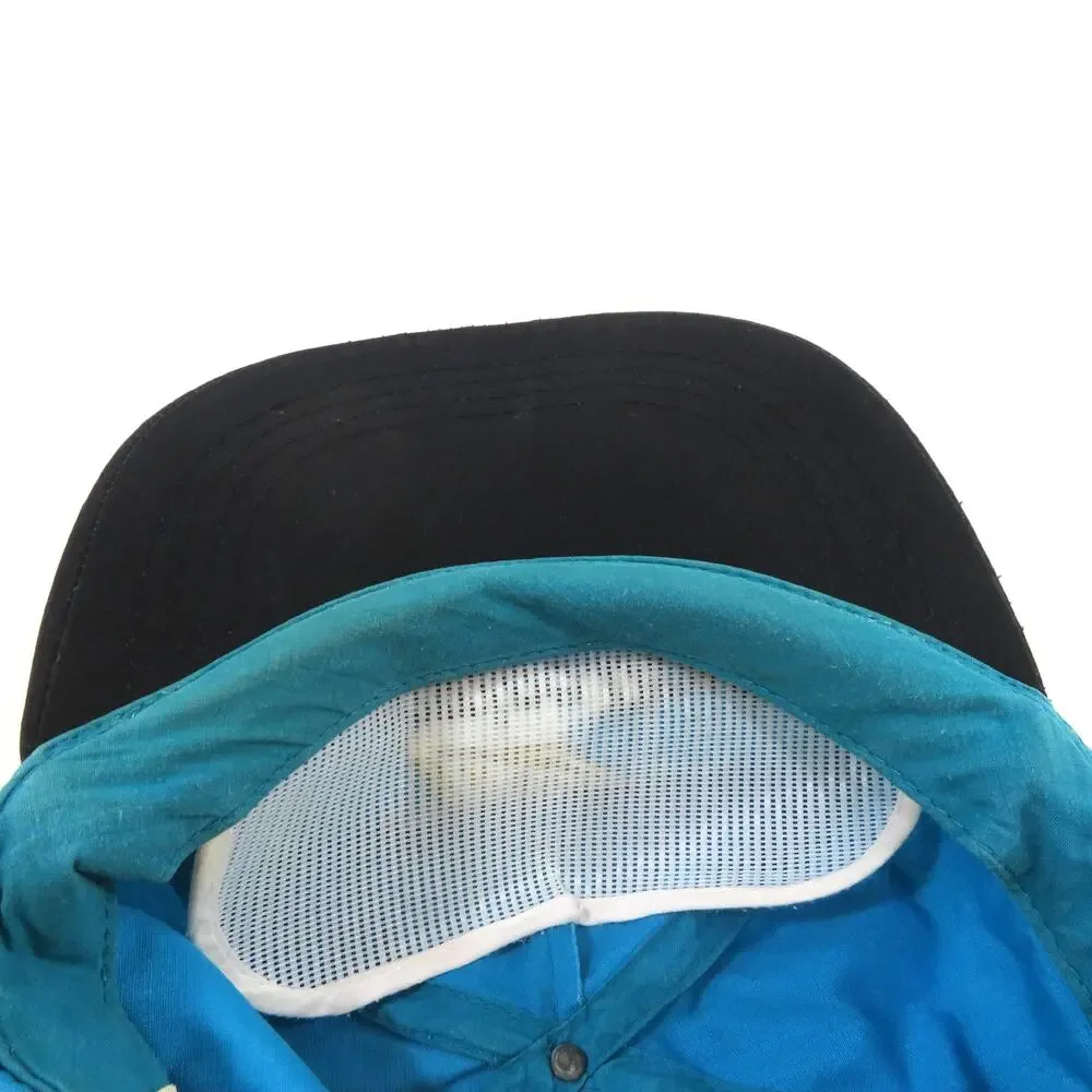 Miller Genuine Draft Hat Trucker Baseball Cap Blue Black Adjustable Snapback 90s