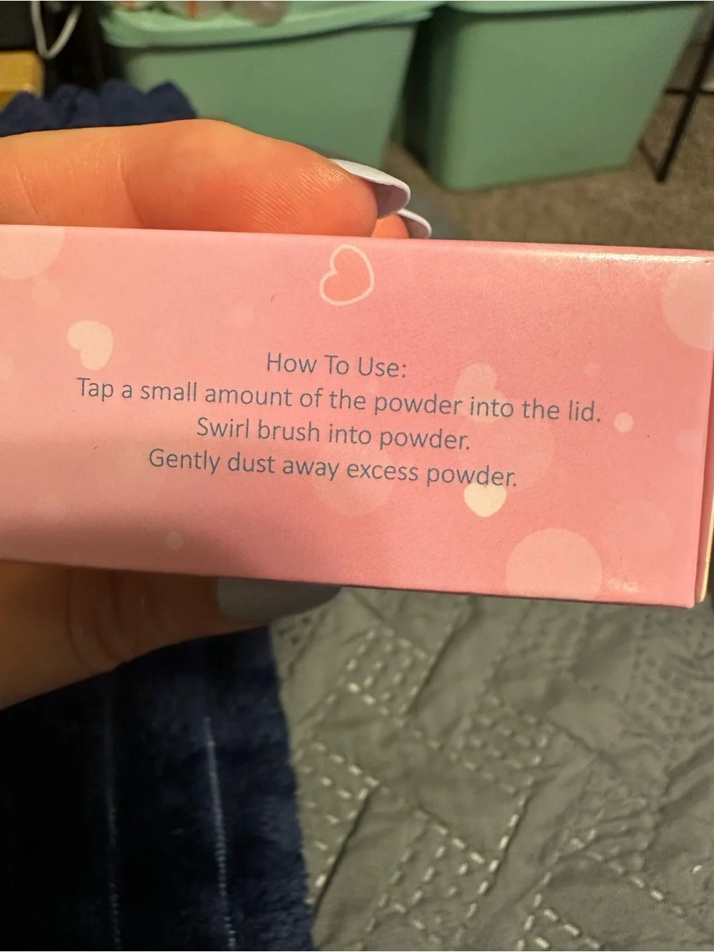 Chocolate setting powder