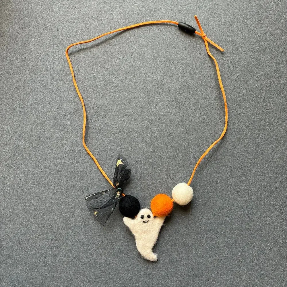 Handmade Kids Felt Halloween Necklace