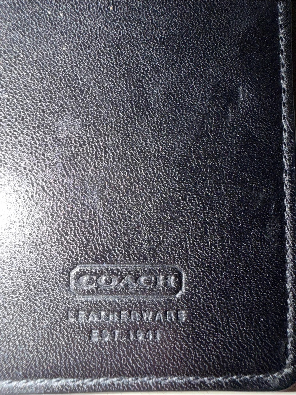 Coach leather luggage