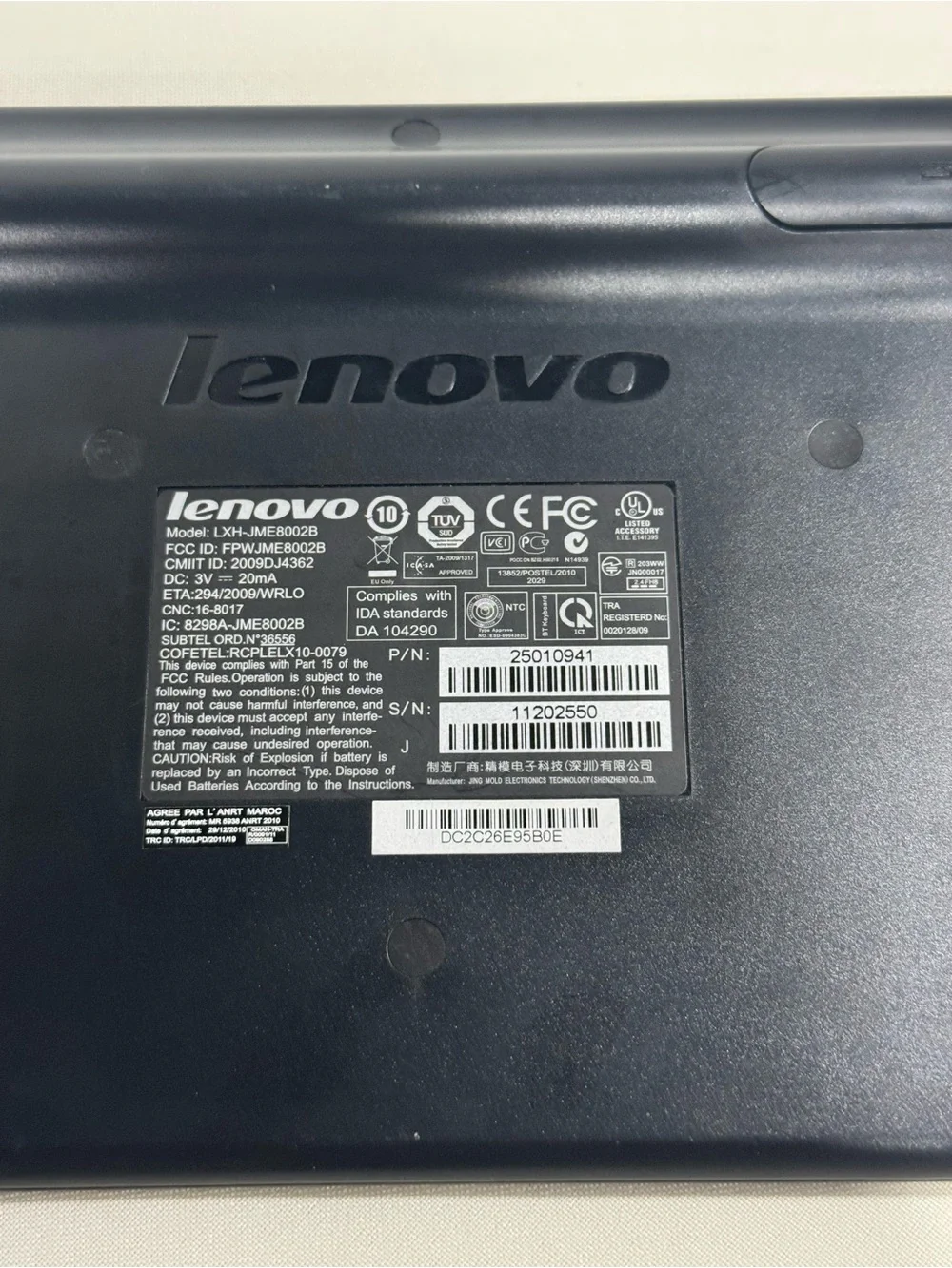 Lenovo LXH-JME8002B Compact Keyboard Wireless Bluetooth Bundle With Mouse‎