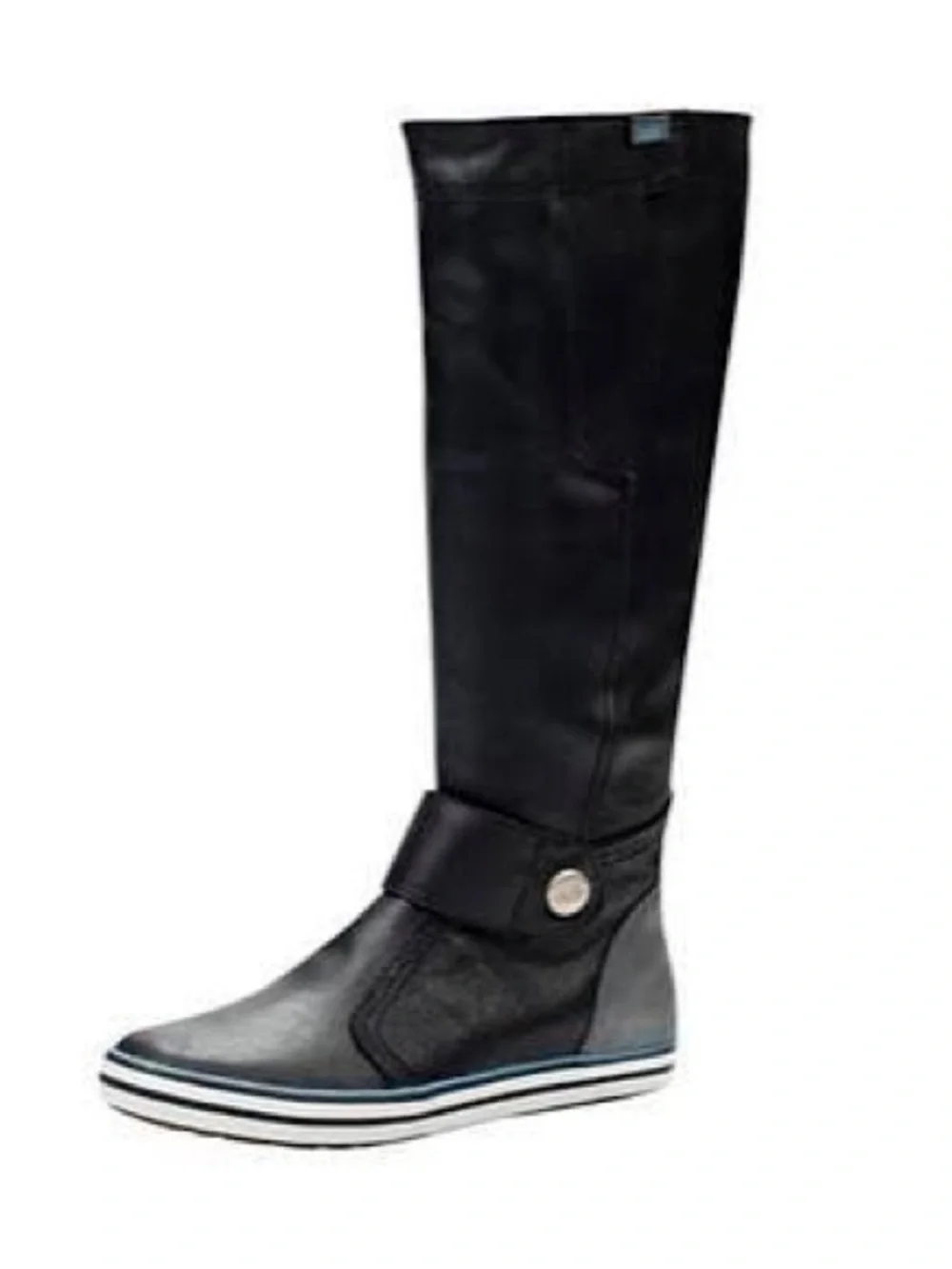 Nike Black Over-the-Knee Athletic Leather Boot