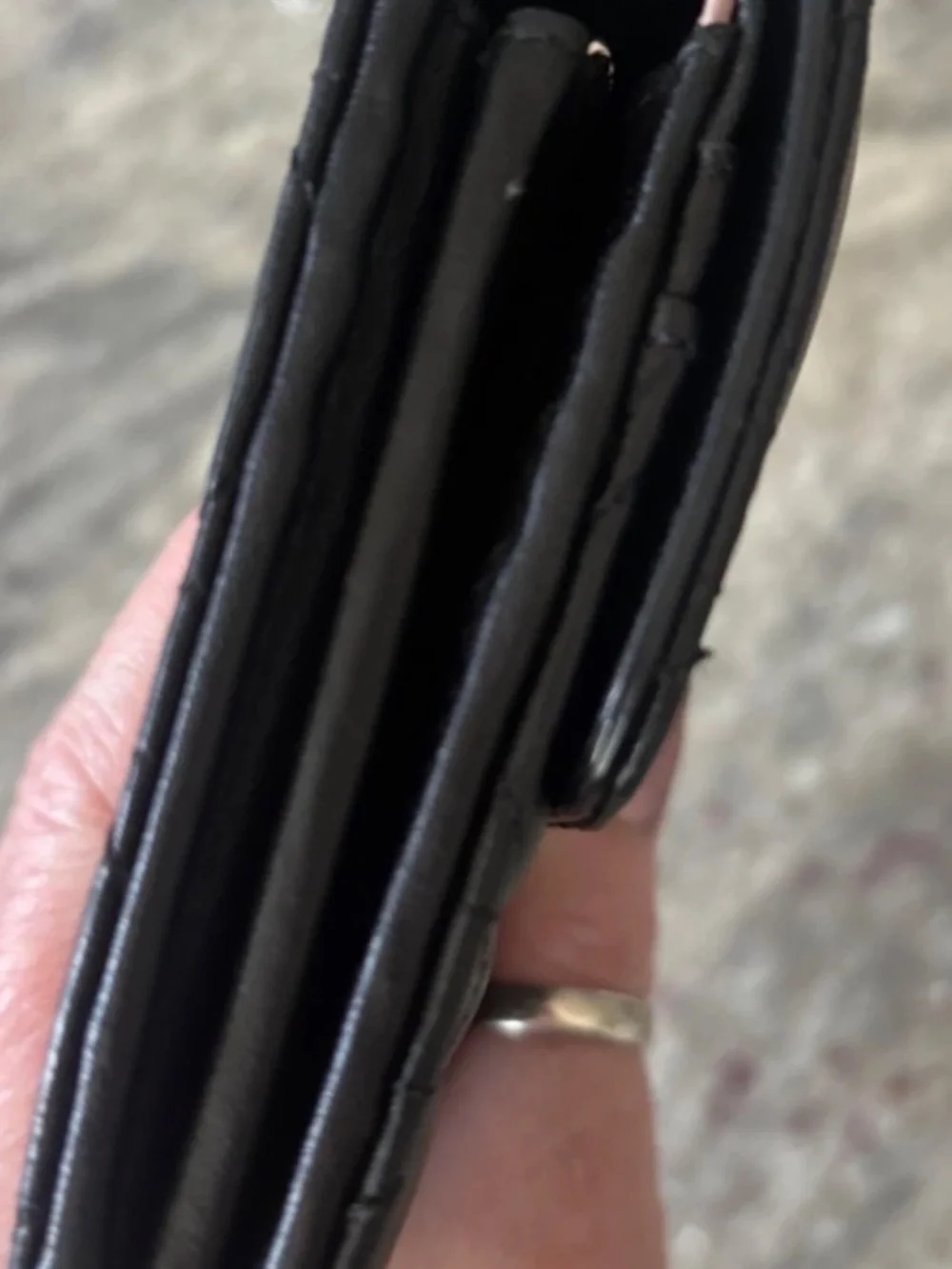 Dior closure wallet