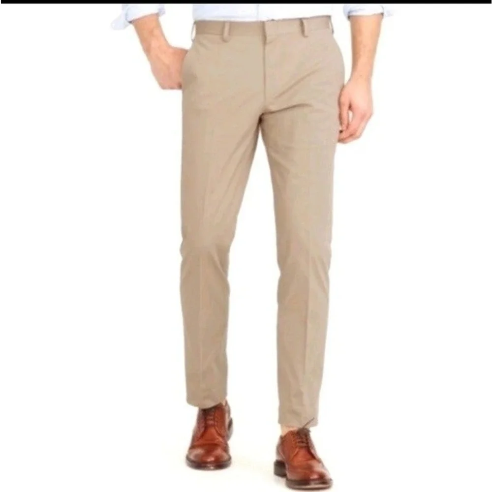 J.Crew‎ Slim Bedford Khaki Chino Pants Mens 36x30 Tan 100% Cotton 92443