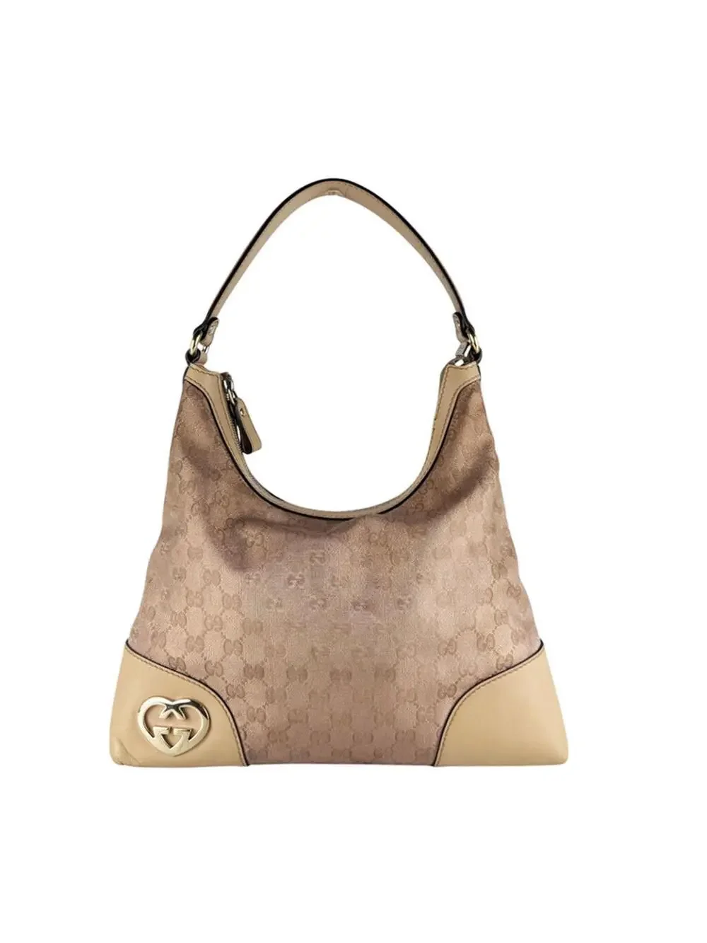 Gucci Lovely Heart Hobo Gg Canvas #316603G56B