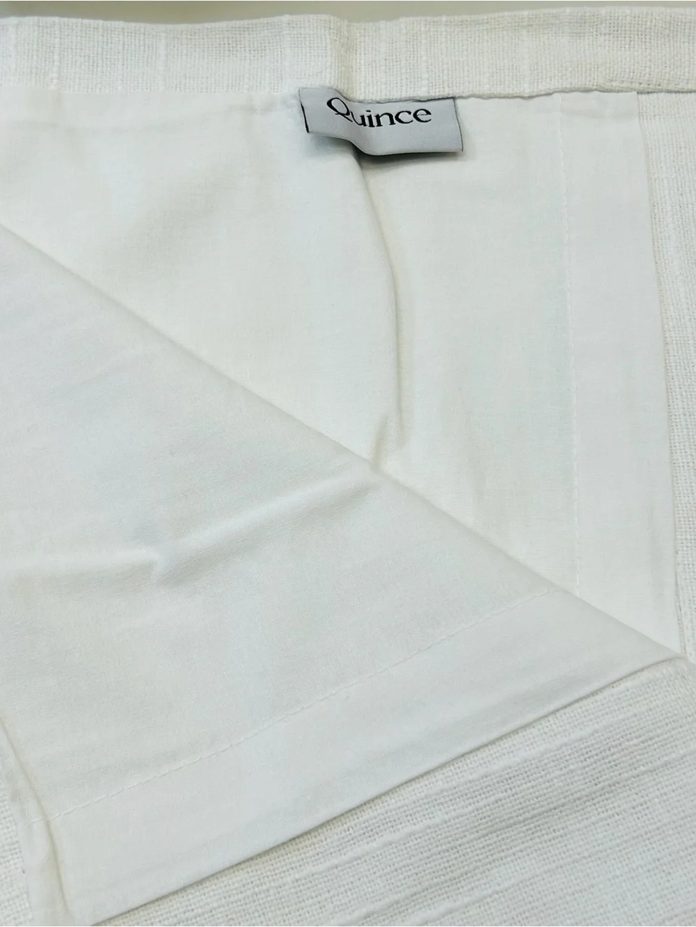 NWOT QUINCE Set Of 2 48x84 Cotton Slub Curtains White 0214