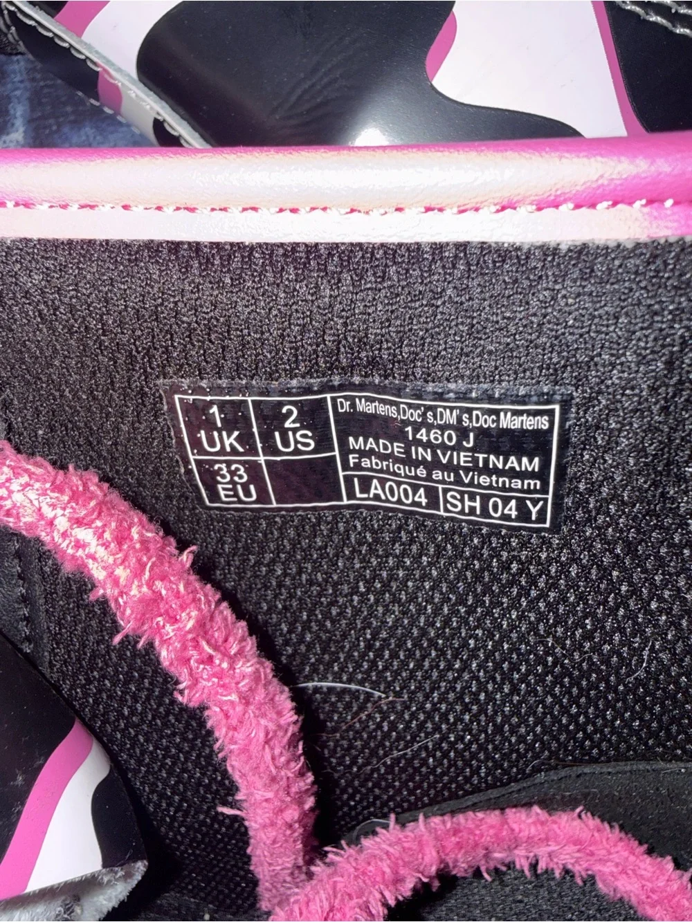 Dr. Martens pink finish