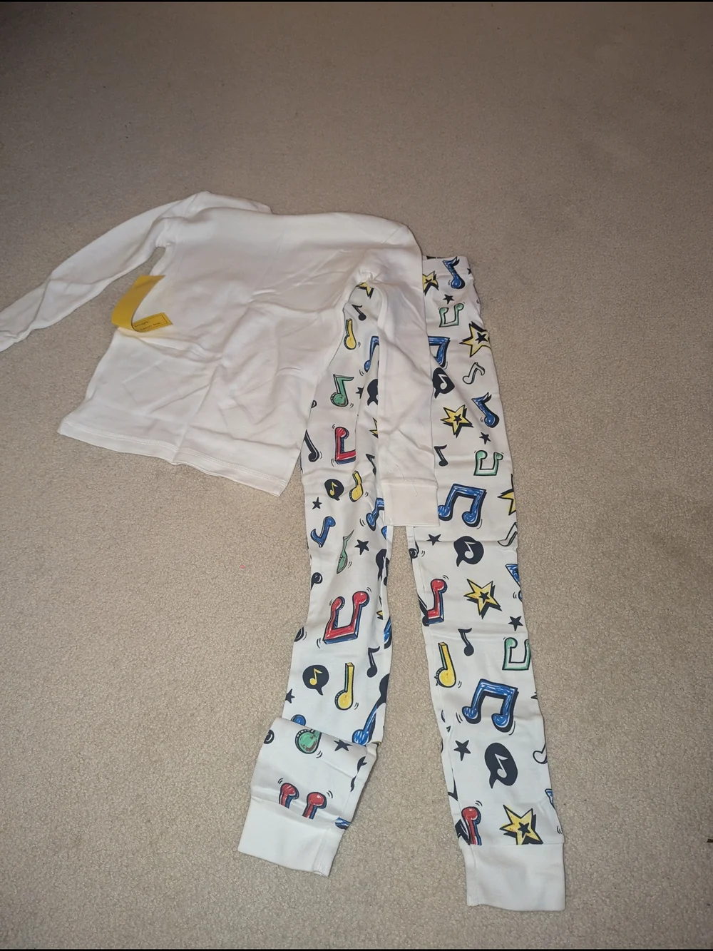 Nwt Kids Music Symbols PJs Sz 6