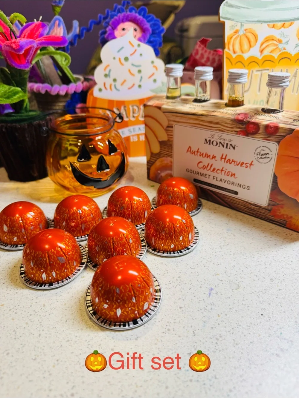 Nespresso VERTUO pumpkin 🎃 spice cake   Gift set 🎃🎃🎃🎃🎃🎃