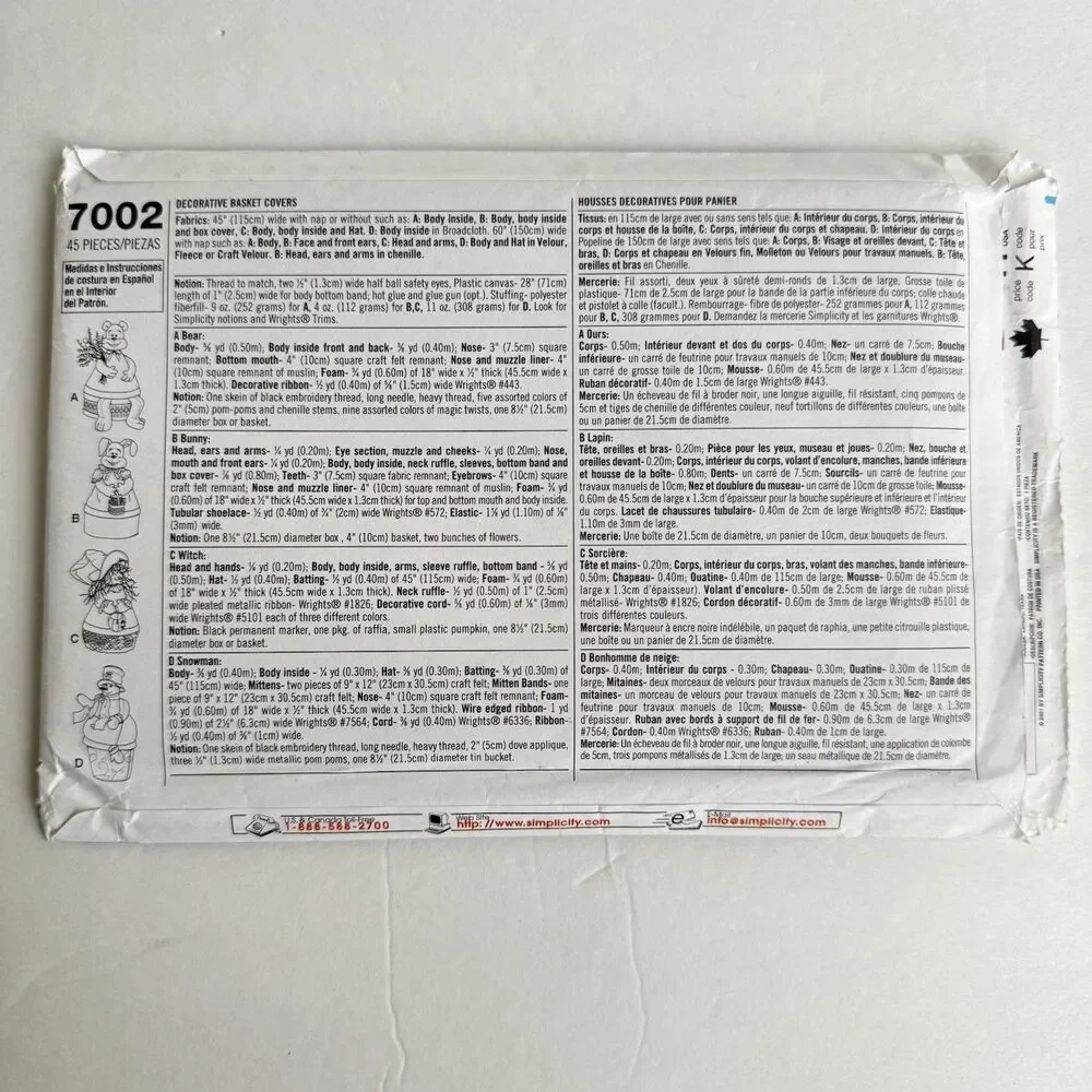 Simplicity 7002 sewing