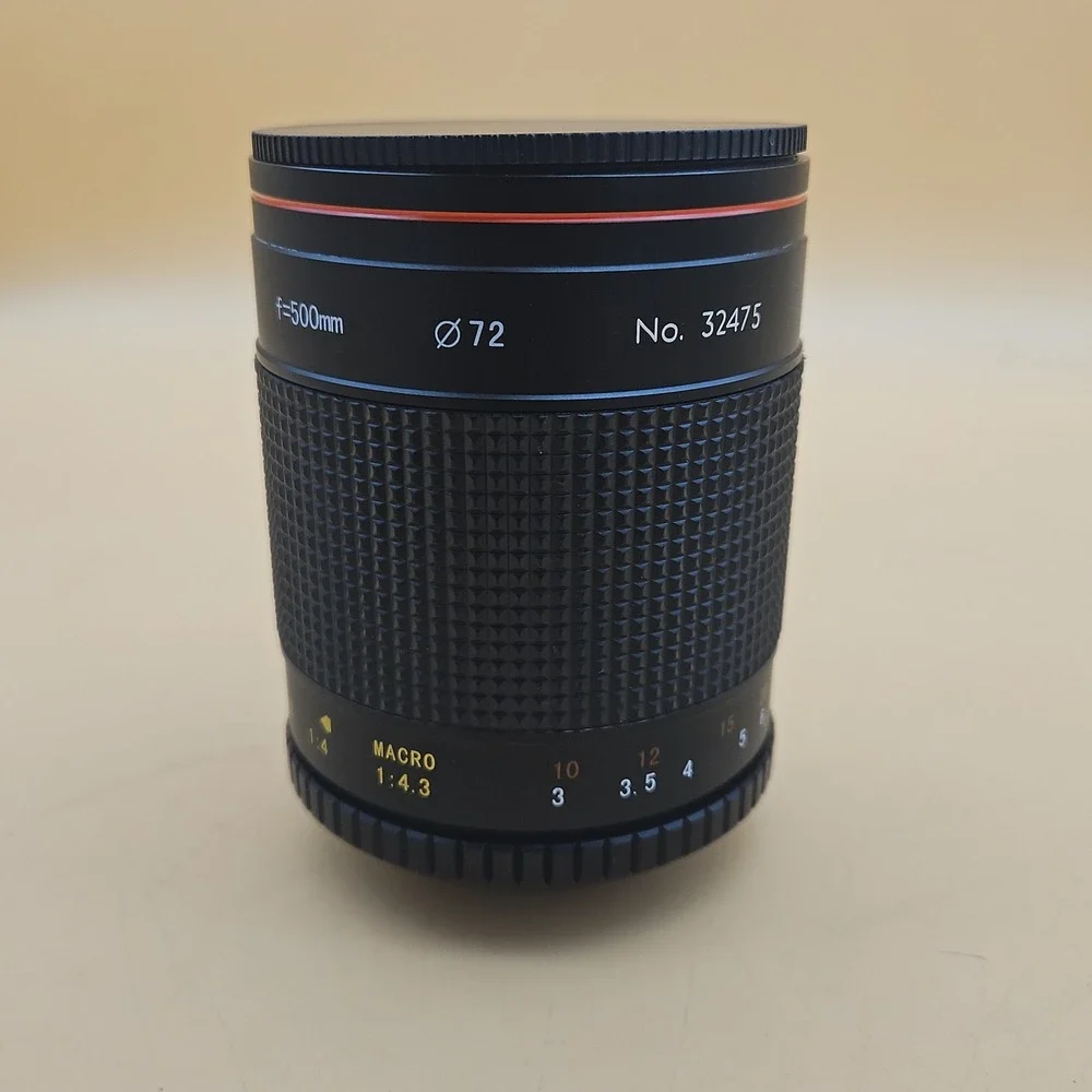 Bower Mirror Lens F=500mm MC 1:8.0 32475 W/ Lens Caps