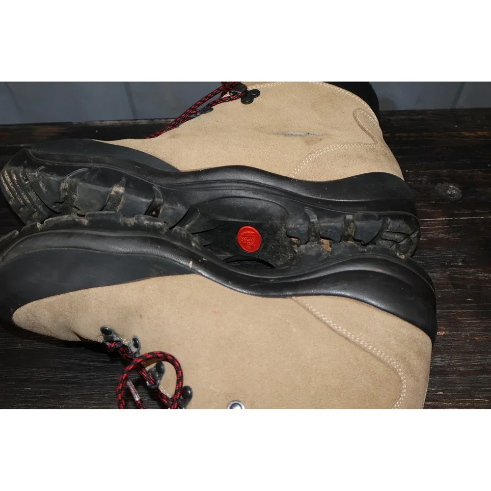 The North Face Hiking Boots Icepick Men 11.5 Tan Waterproof Suede Made In Italy