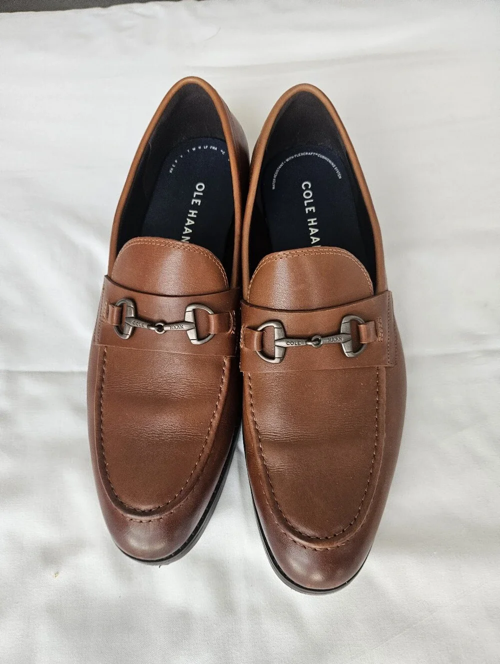 Cole Haan Men’s Brown Leather Bit Loafers