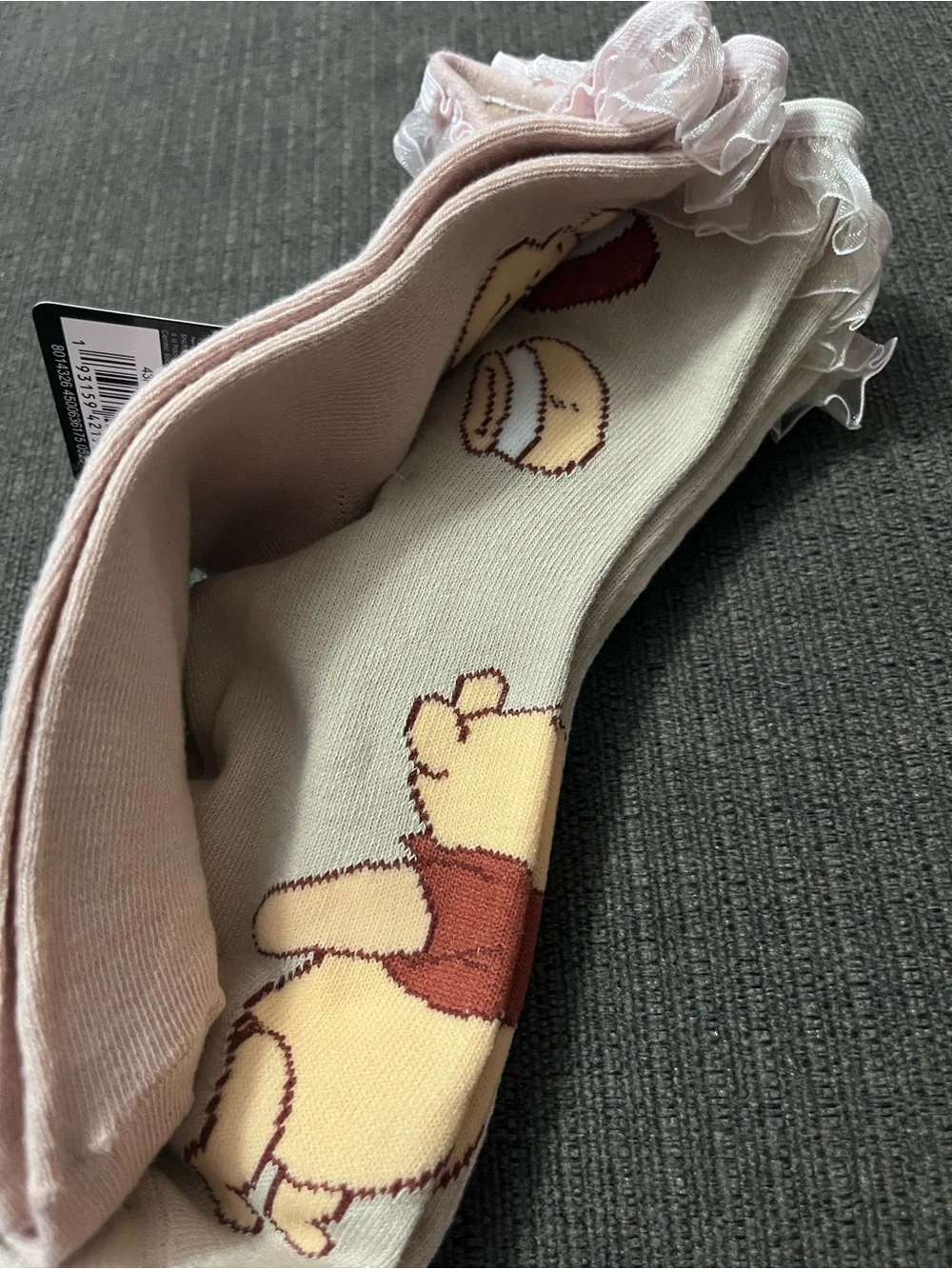 Disney Winnie the Pooh 3-pack Ruffle Crew Socks