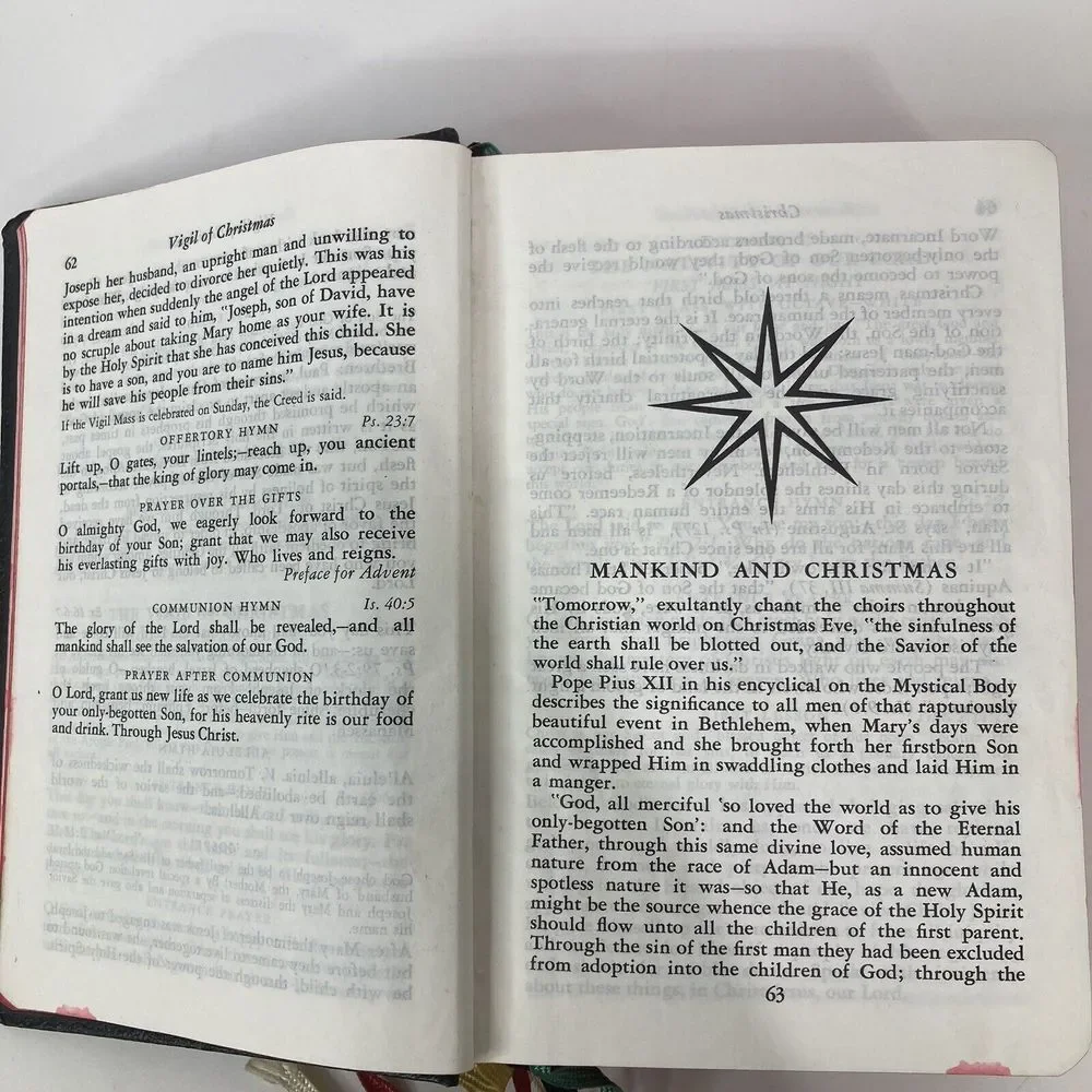 Maryknoll Missal Vatican II Edition 1966 P. J. Kenedy & Sons USA Notation inside