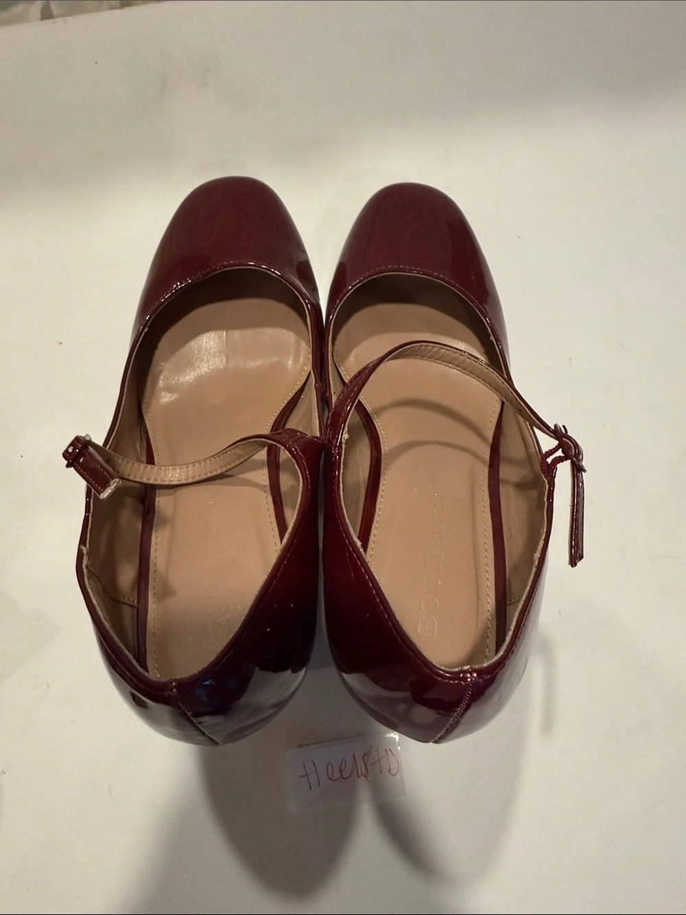 BCBGeneration Burgundy Patent Mary Jane Platform Pumps