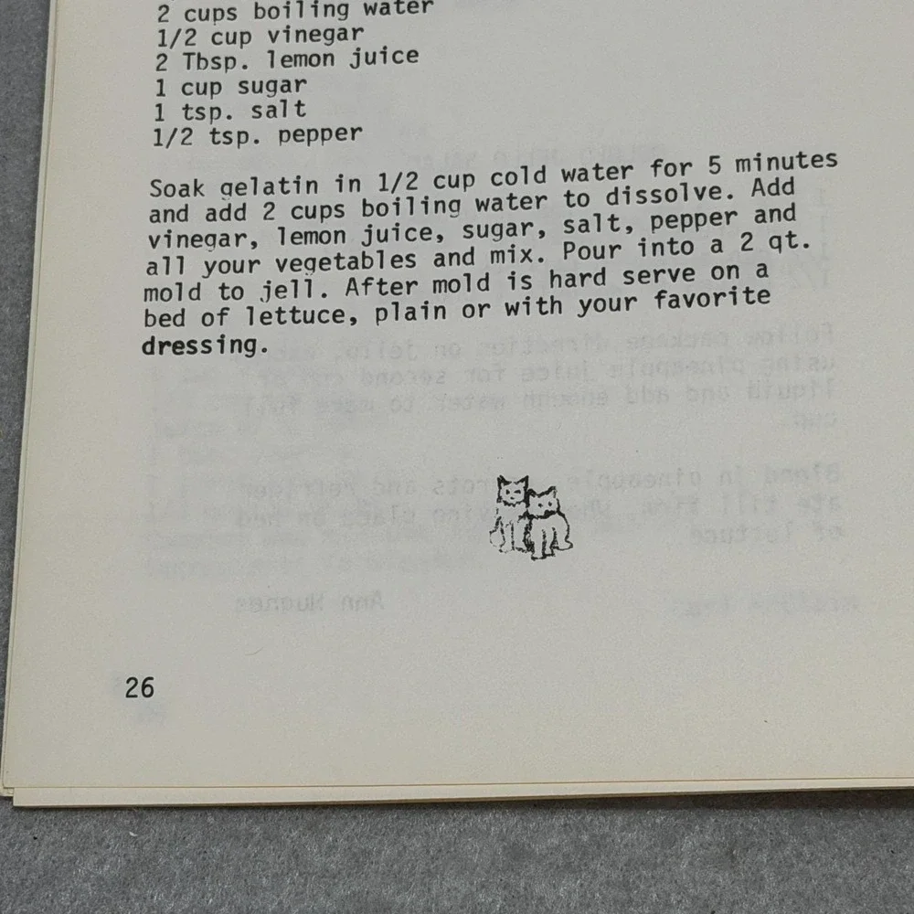 N/A credited casseroles feline