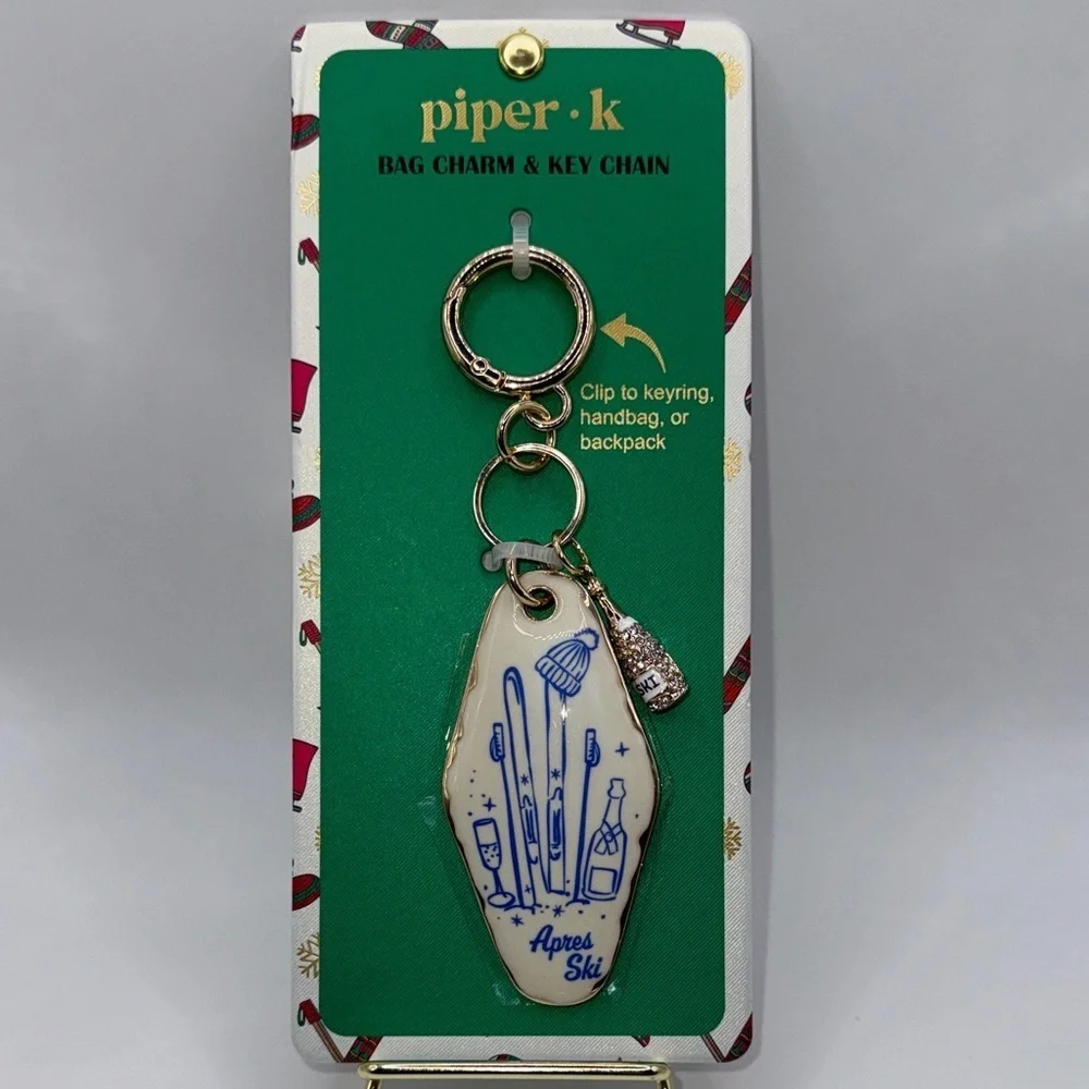 Piper K Apres Ski Bag Charm Keychain
