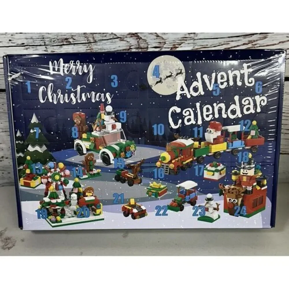 Advent‎ Calendar 2023 Kids 24 Days Building Blocks Toys Christmas Countdown New