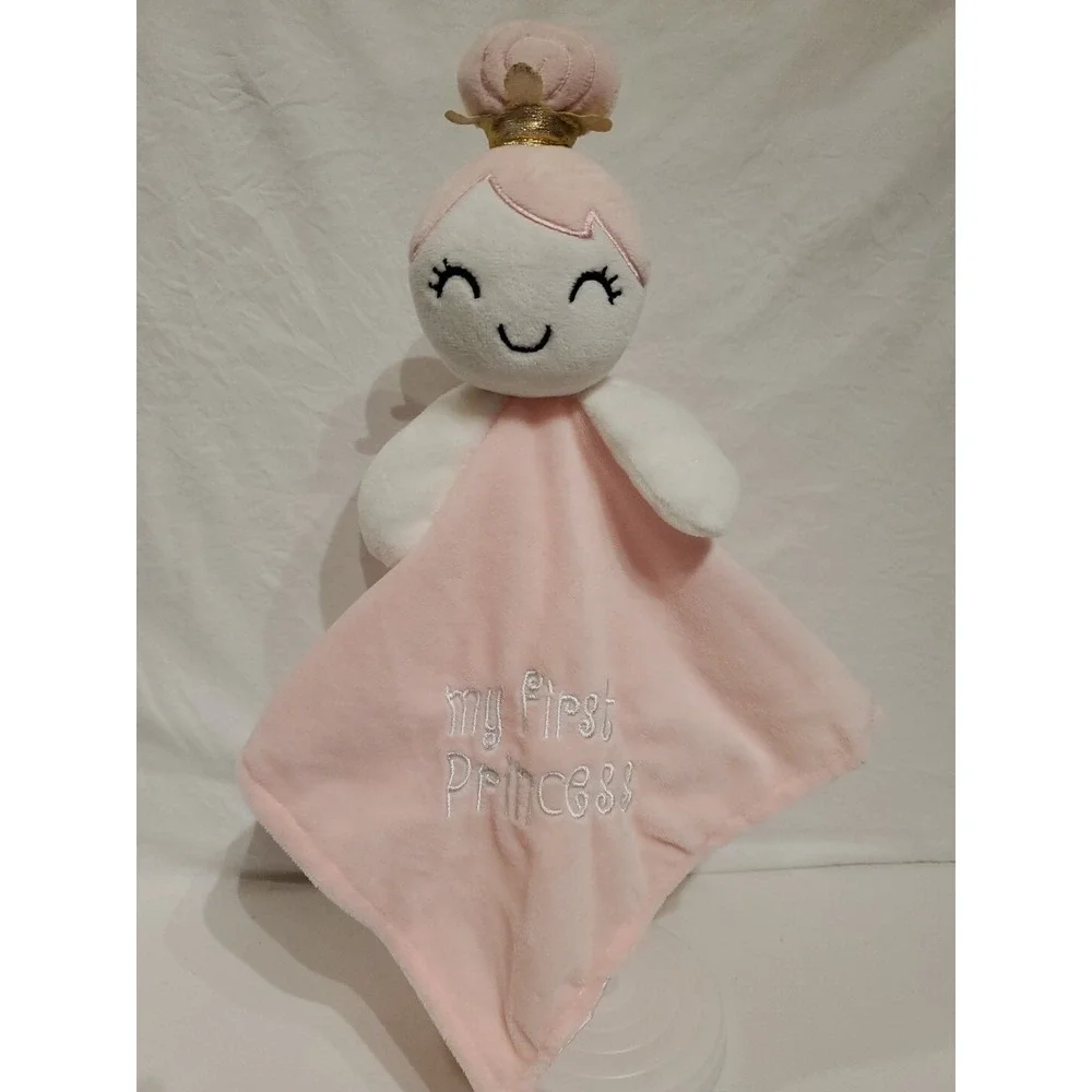 Forever Baby My First Princess Plush Pink Security Blanket Lovey Girl‎ Crown