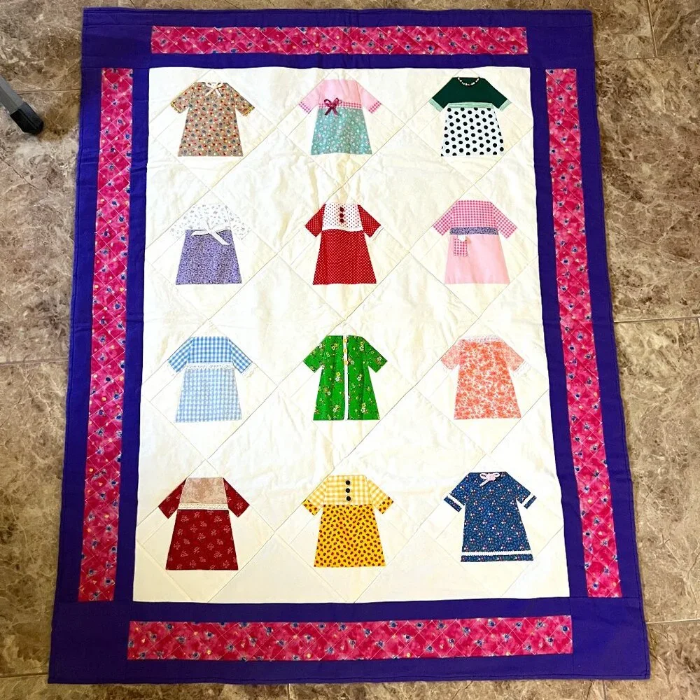 Handmade‎ Baby Quilt / Wall Hanging 33 1/2