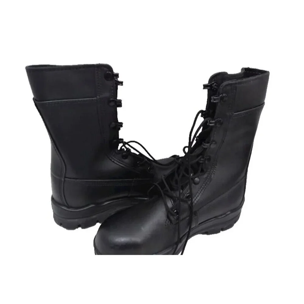 NEW Bates 1621 Men's BLACK 9‎ Inch US Navy Durashocks Steel Toe Boot SZ 6.0 WIDE