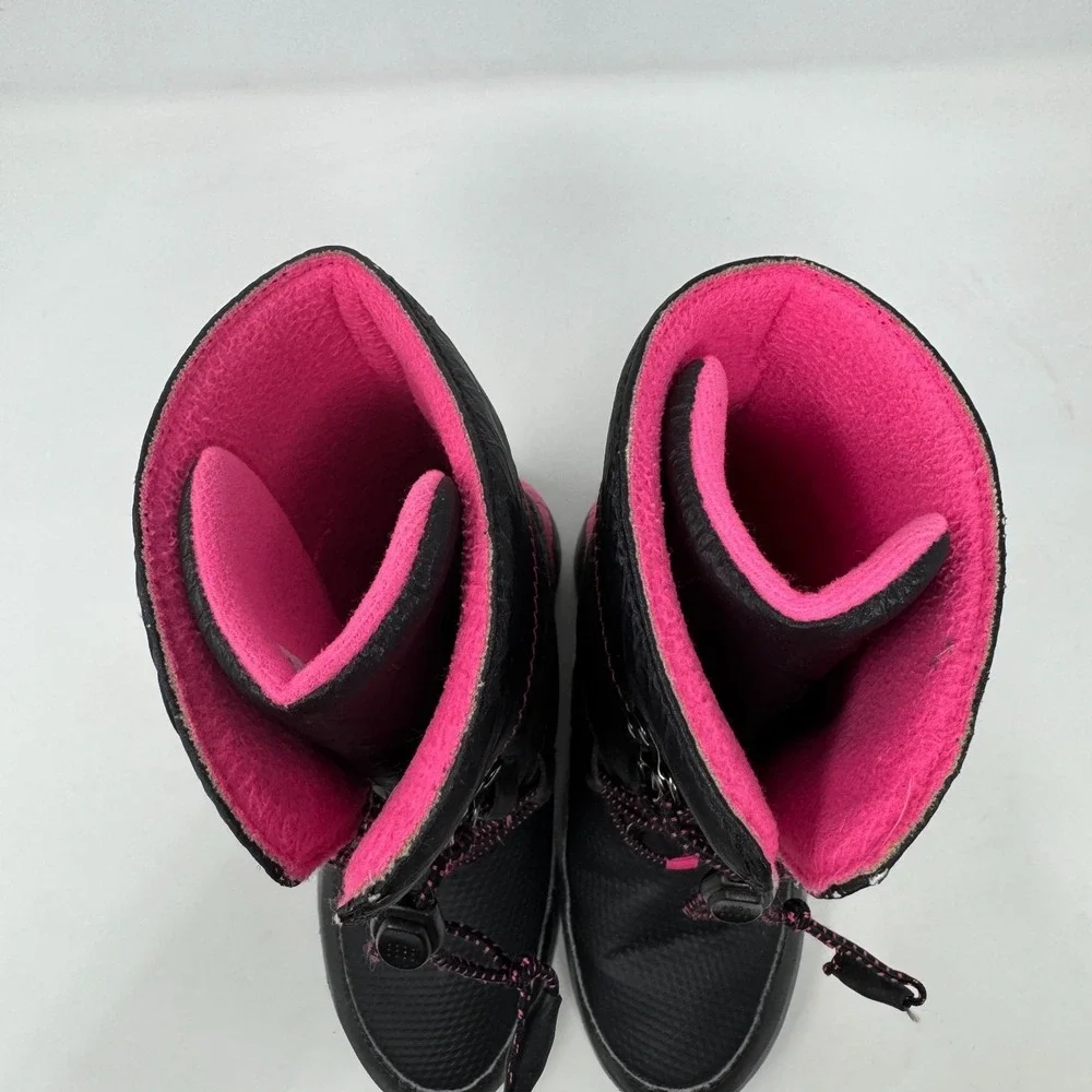 Merrell Arctic Blast Snow Boots‎ Black Pink Waterproof Girl Size 13