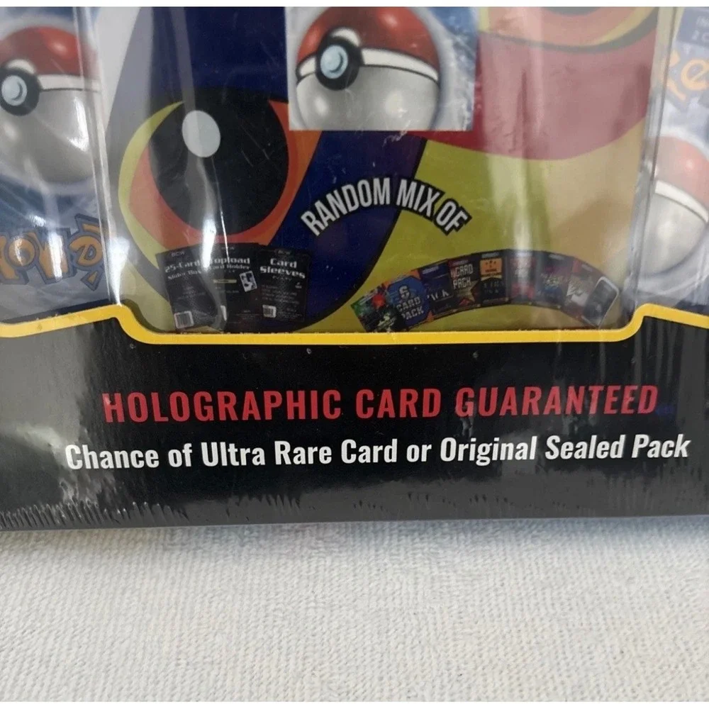 Presstine Pokemon Starter Card Bundle 45+ Trading Cards Holographic Guaranteed